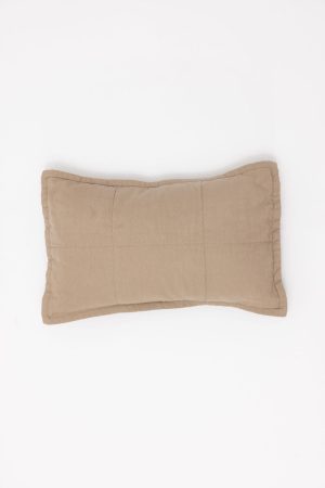Desert Lark - Linen Quilted Sham & Pillow