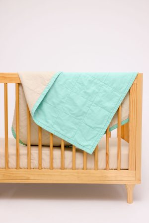 Hummingbird/Sparrow - Linen Quilted Blanket